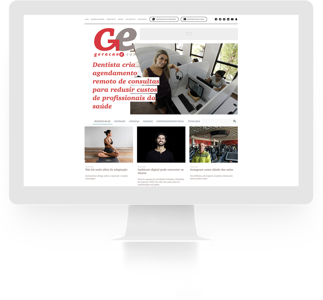 Custom Website GeraçãoE Jornal do Comércio JC - Business Entrepreneurship News - i94.Co™